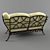 Title: Classic Wooden Sofa 3D model small image 3