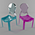 Transparent Modern Ghost Chair 3D model small image 1