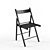 Foldable Black IKEA Terje 3D model small image 1