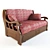 Convertible Comfort: Stylish Sofa Bed 3D model small image 1