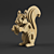 Title: Wooden Squirrel Model Kit 3D model small image 1