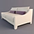 Sleek Modern Sofa - Multiple Sizes 3D model small image 2