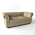 Elegant Classic Sofa 3D model small image 1