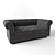 Elegant Classic Sofa 3D model small image 2