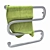 Chrome Towel Warmer with Green Towel 3D model small image 1