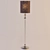 Sleek Chinese Floor Lamp 3D model small image 1