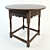 Traditional Oak Wooden Table 3D model small image 1