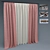 Elegant Classic Curtain 3D model small image 1