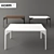Sleek Canard Table: 160x90x72cm 3D model small image 1