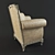 Elegant Caspani Tino Chair 3D model small image 2