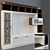 Art-Deco Wall Furniture: Elegant & Functional 3D model small image 1