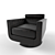  Scandinavian-Inspired Accent Chair 3D model small image 1