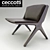 Luxury Italian Armchair: Ceccotti Collezioni DC 90 3D model small image 1