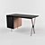 Grossman Desk in Walnut/Black: Elegant & Space-Saving 3D model small image 1