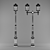 Classic Park Streetlight "Palacio 3D model small image 2