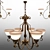 Elegant Crystal Chandelier 3D model small image 1