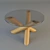 Bamboo Seaside Coffee Table 3D model small image 1