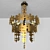 Luxury Gold and Black Chandelier 3D model small image 1