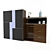 Stylish Hallway Closet 3D model small image 1