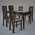 Fenice Dining Set: Alno Table and Amarena Chairs 3D model small image 1