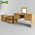 Modern Scandinavian Malm Ransbach Set 3D model small image 1