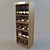 Elegant Wine Storage Rack 3D model small image 1