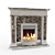 Classic Fireplace Elegance 3D model small image 1