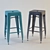 Metal Bar Stools (Set of 2) 3D model small image 1