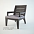 Designer Christian Liaigre Armchair 3D model small image 1