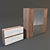 Selene Dresser & Closet Set 3D model small image 1