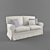 Provence Villa 2-Seater Sofa 3D model small image 1