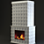 Cozy Home Fireplace 3D model small image 1
