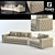 Luxury Plaza Sofa by Fendi 3D model small image 1