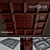 Elegant Coffer Ceiling Panels 3D model small image 1