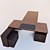 Custom Executive Desk 3D model small image 1