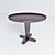 Minimalist Round Table - Height 60cm, Diameter 75cm 3D model small image 1