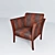 Elegant Comfort Chair 3D model small image 1