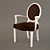 Fendi Gaia Chair: Italian Craftsmanship & Elegance 3D model small image 1