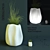 Modern Wave Vase 3D model small image 1