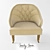 Comfy Provence Chair 3D model small image 3