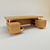 Grandezza Writing Desk: Modern and Bold 3D model small image 2