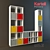 Modern Bookshelf for Books and Accessories 3D model small image 1