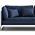 Sleek Saba Livingston Sofa 3D model small image 2