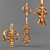 Bronze Baluster Casting 3D model small image 1