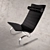 Kjaerholm Designer Chair & Table Set 3D model small image 2