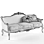 Elegant Versal Classic Sofa 3D model small image 3