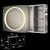 Kueco Palais Mirrored Wardrobe 3D model small image 3