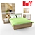 Hoff Largo Storage Bed 3D model small image 1