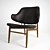 Retro Danish Lounge Chair 3D model small image 2