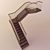 Elegant Wooden Staircase 3D model small image 2